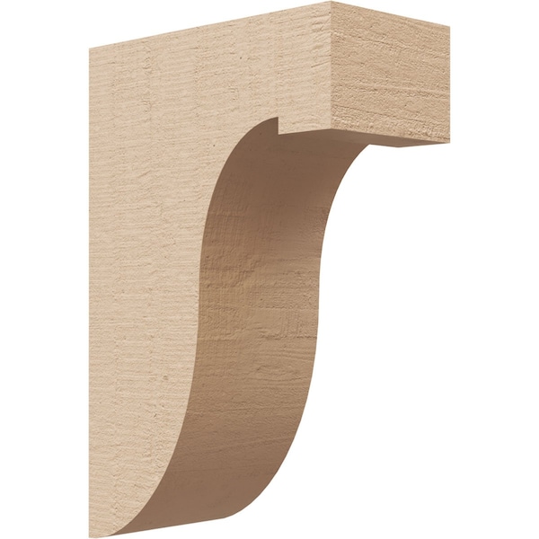 Ekena Millwork 3"W x 6"D x 9"H Classic Del Monte Rough Cedar Woodgrain TimberThane Corbel, Primed Tan CORUR03X06X09DELRCPR - main
